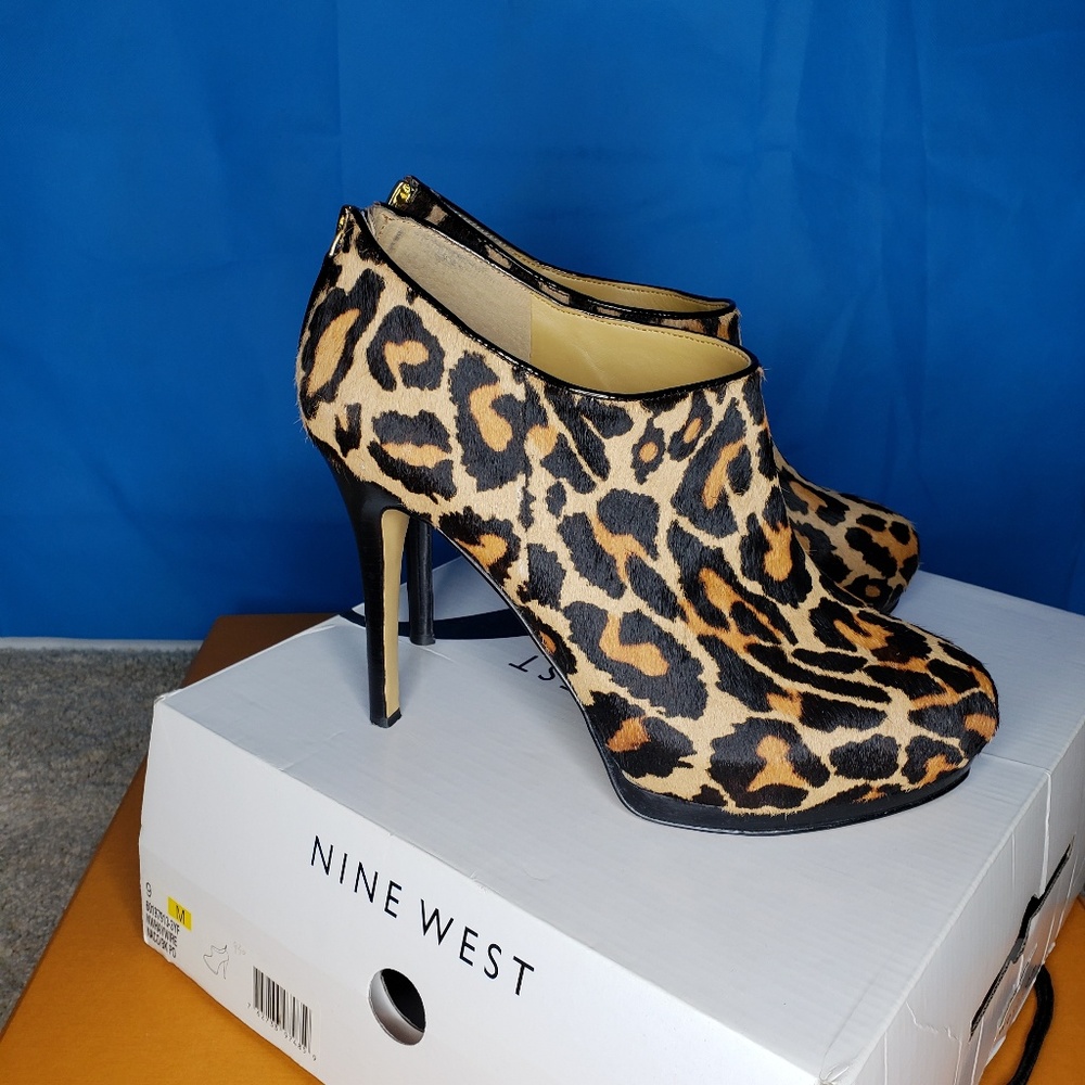 Nine West Leopard Bootie